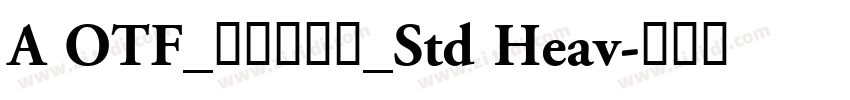 A OTF_タカハンド_Std Heav字体转换